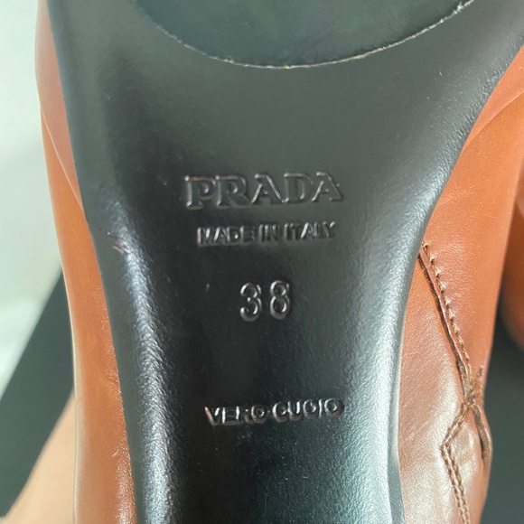 Prada Leather Brown Ankle Boots - Picture 12 of 12